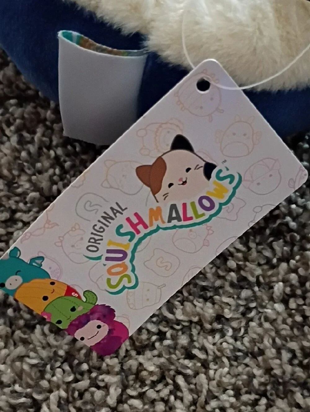 Squishmallows Blue and Pink Plush Kids Slippers